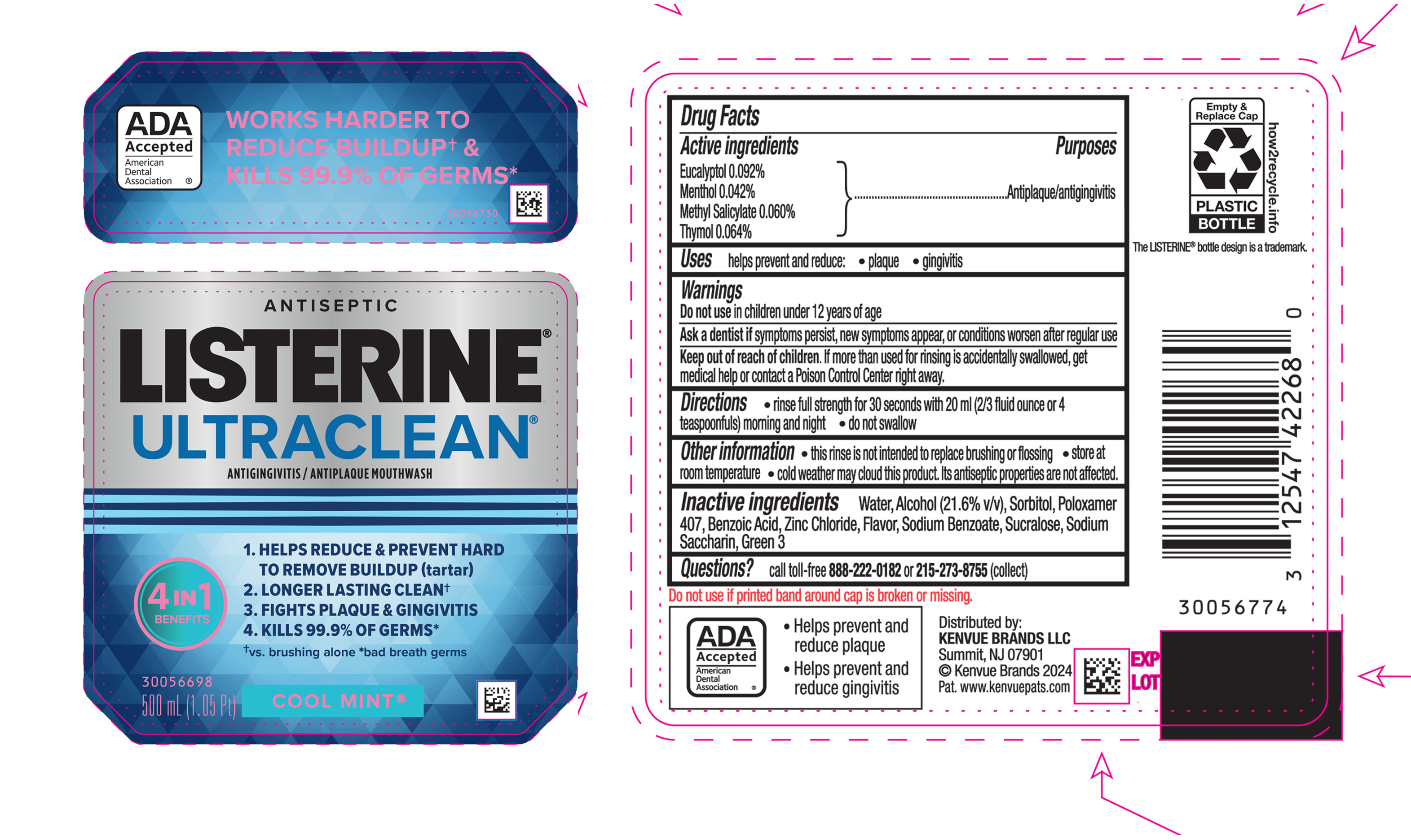 Pill image for Listerine Ultraclean Antiseptic Cool Mint