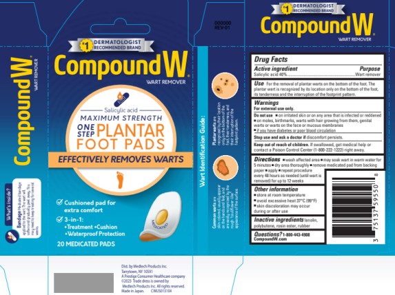 Pill image for Compound W One Step Plantar Foot Pads