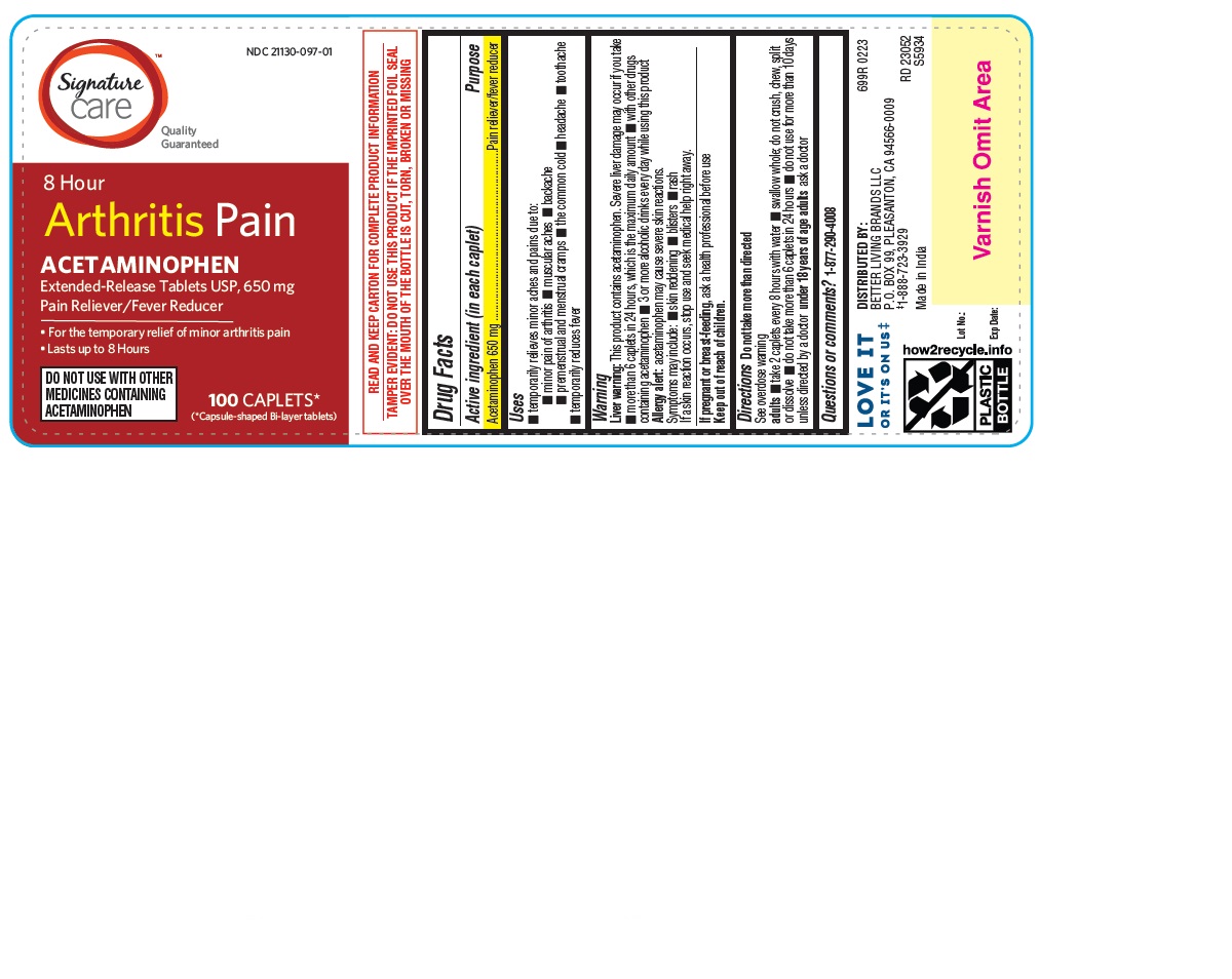 Pill image for 699r_albertsons_21130-097_acetaminophen Arthritis Pain 650 Mg