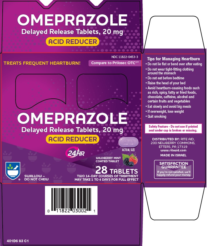 Pill image for Rite Aid Corporation Omeprazole Drug Facts