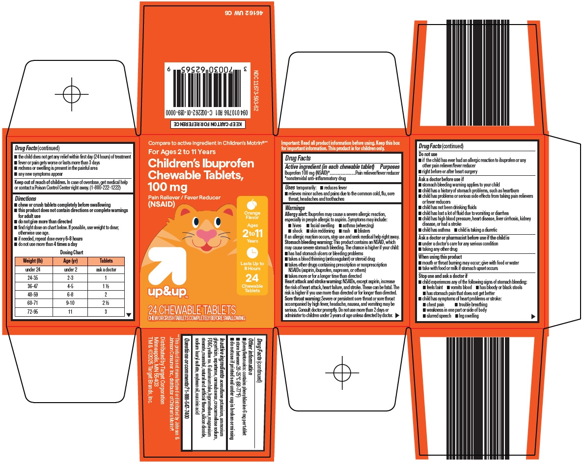 Pill image for Target Corporation Children’s Ibuprofen Chewable Tablets, 100 Mg Drug Facts