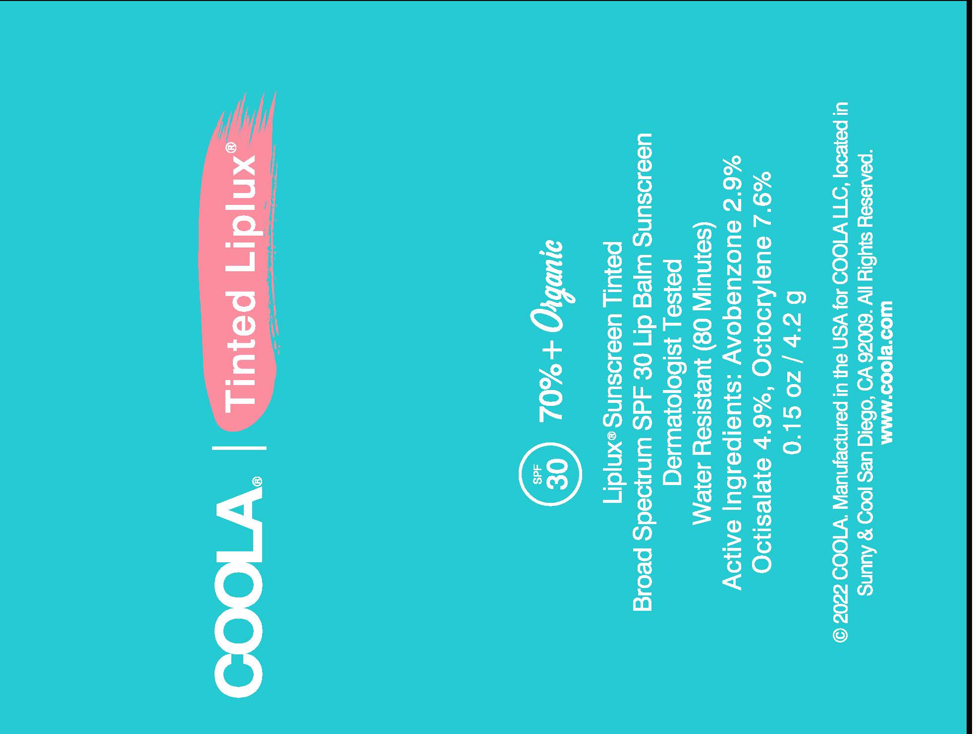 Pill image for Coola Classic Liplux Lip Balm Spf 30 - Tinted