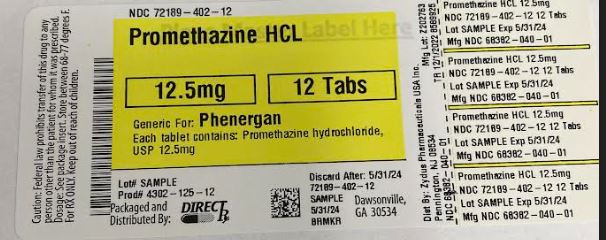 Pill image for Promethazine Hcl