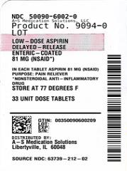 Pill image for 481r-tcl-49483-481 Aspirin 81mg Delayed Release Tablets