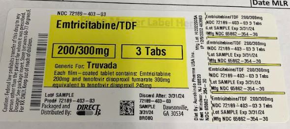 Pill image for Emtricitabine/tdf