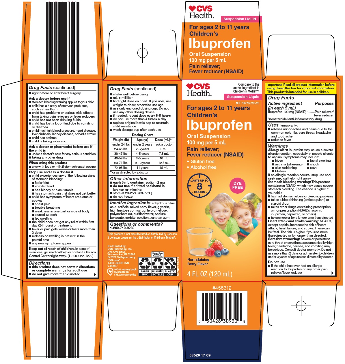 Pill image for Cvs Pharmacy, Inc. Ibuprofen Drug Facts