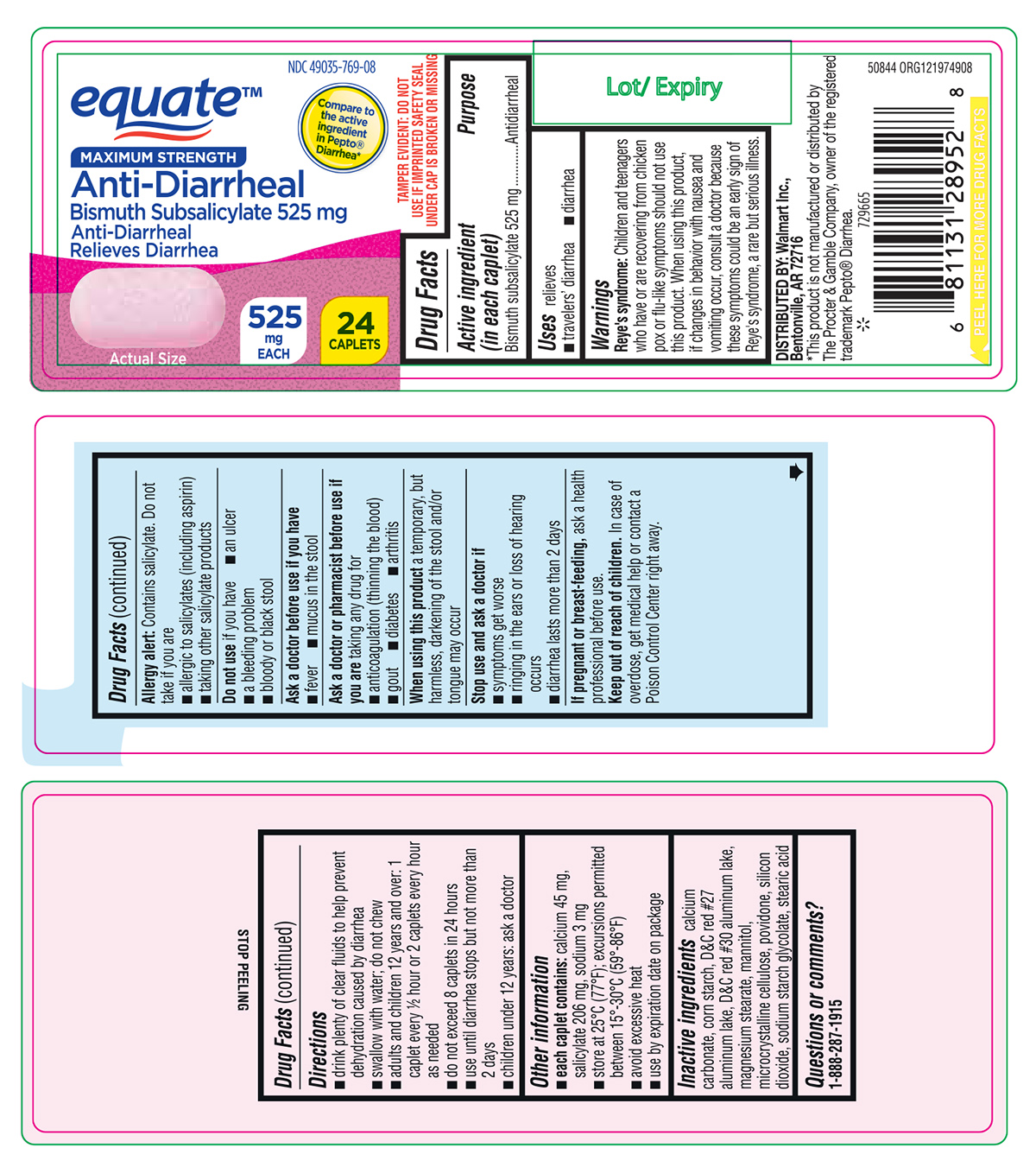 Pill image for Equate 44-749