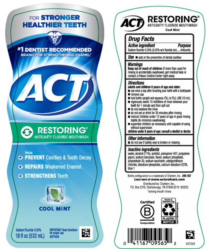 Pill image for Act Restoring Anticavity Fluoride Mouthwash Cool Mint