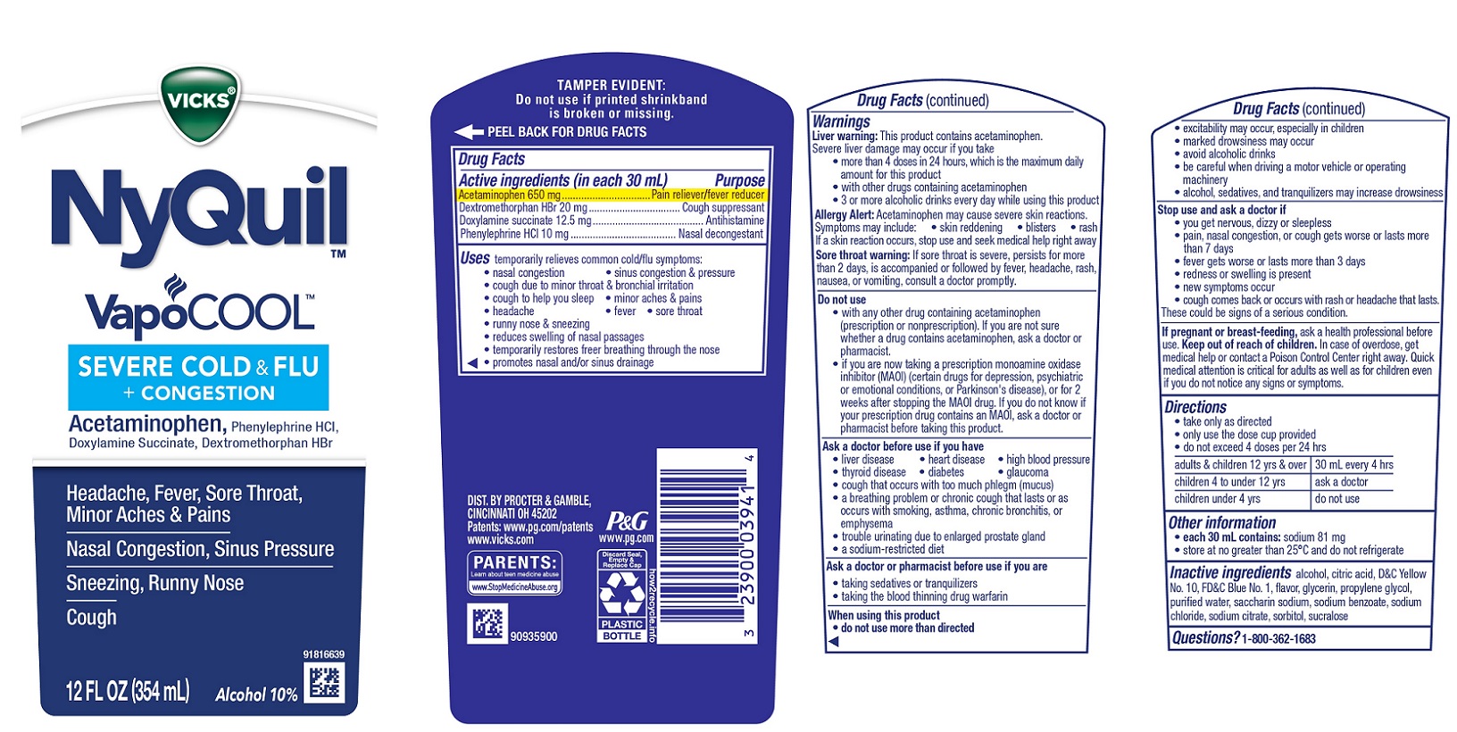 Pill image for Vicks ® Nyquil™ Vapocool™ Severe Cold & Flu + Congestion