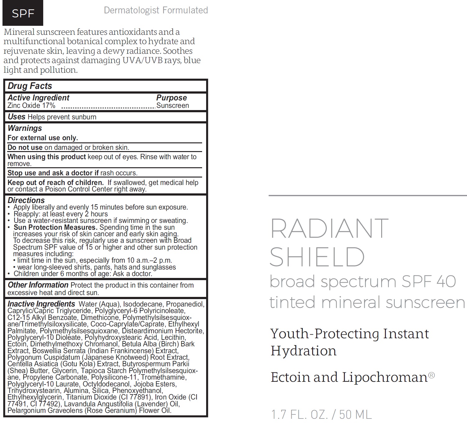 Pill image for Radiant Shield Broad Spectrum Spf 40 Tinted Mineral Sunscreen