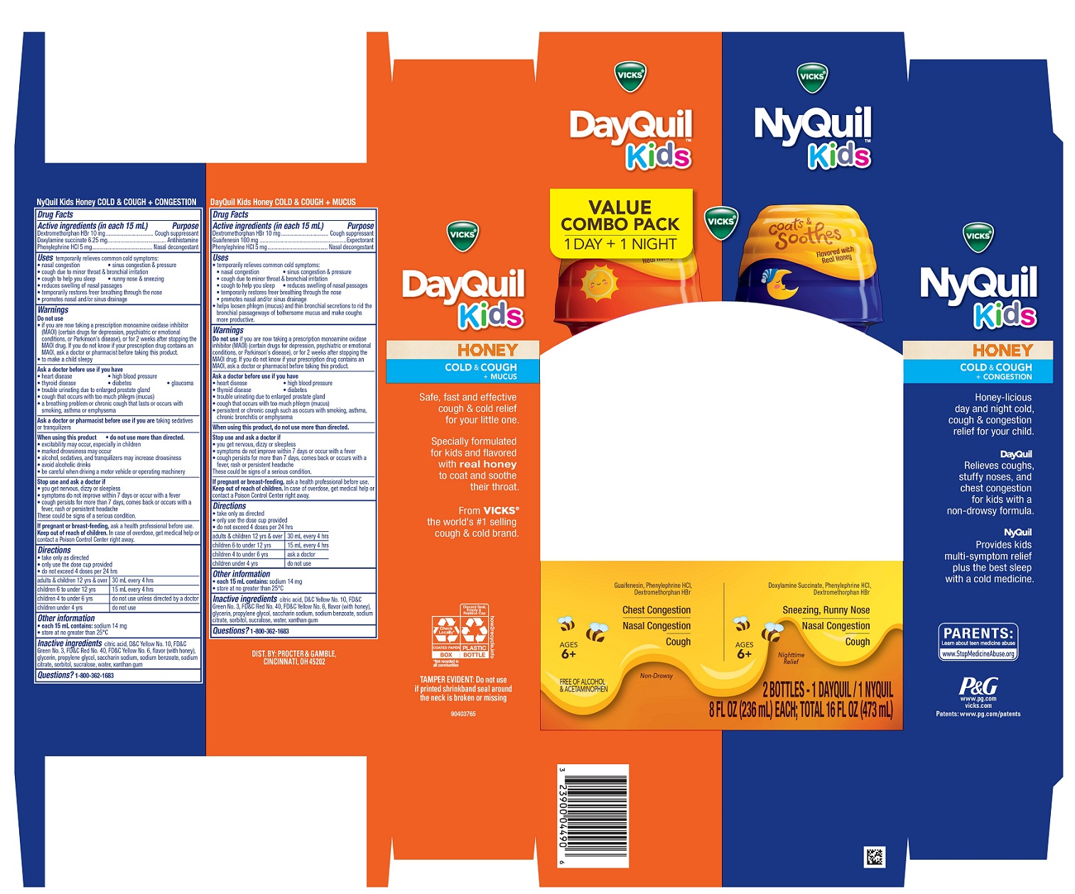 Pill image for Vicks Dayquil Kids Honey Cold & Cough / Vicks Nyquil Kids Honey Cold & Cough Plus
