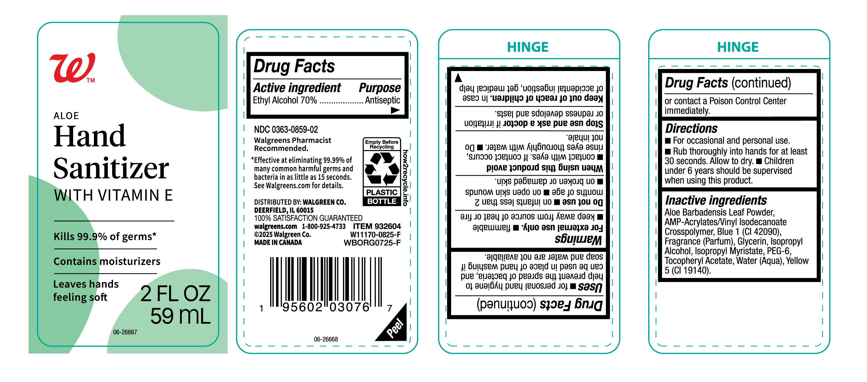 Pill image for Walgreens Hand Sanitizer-0363-0859