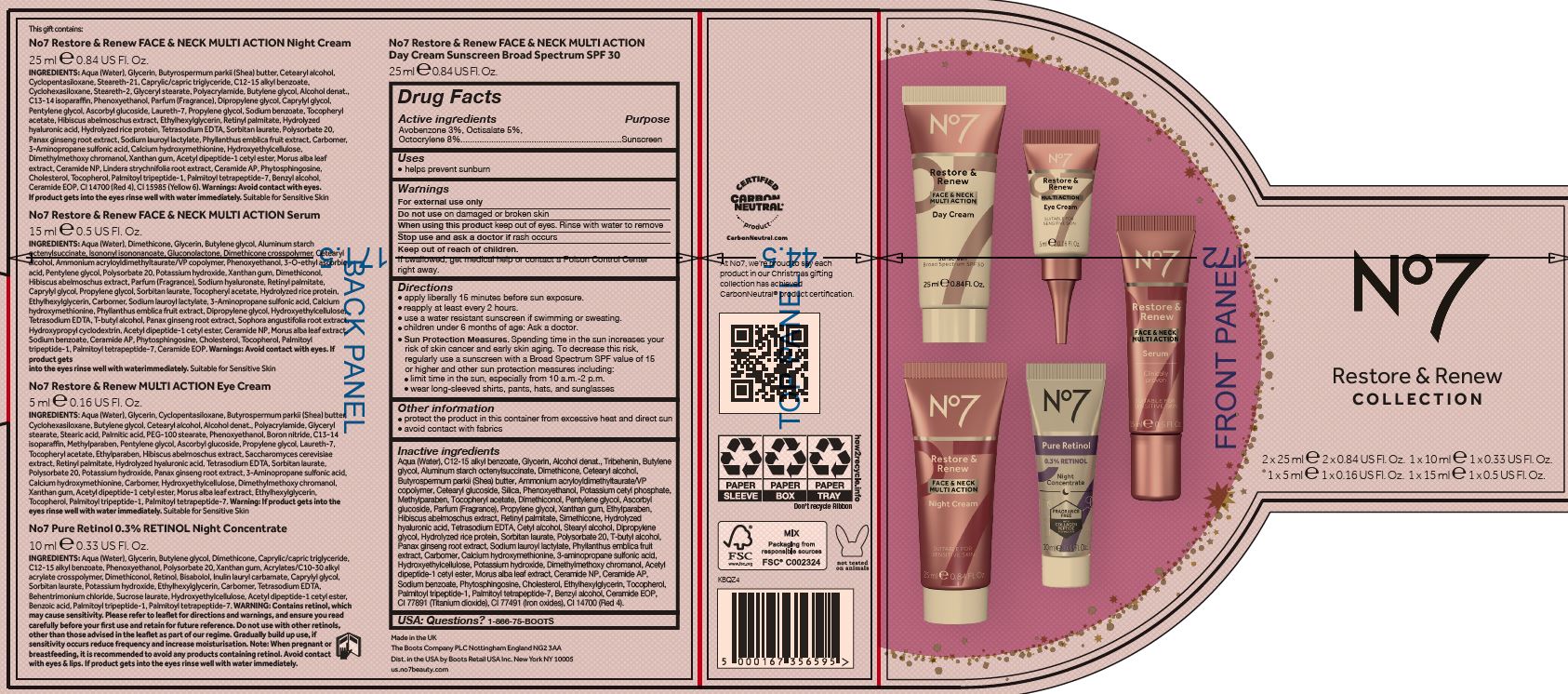 Pill image for No7 restore And Renew Face And Neck Multi Action Day Cream Sunscreen Broad Spectrum Spf 30