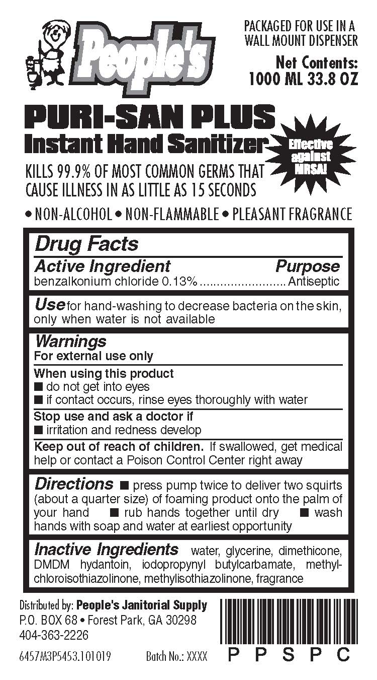Pill image for Puri-san Plus Instant Hand Sanitizer Drug Facts And Label