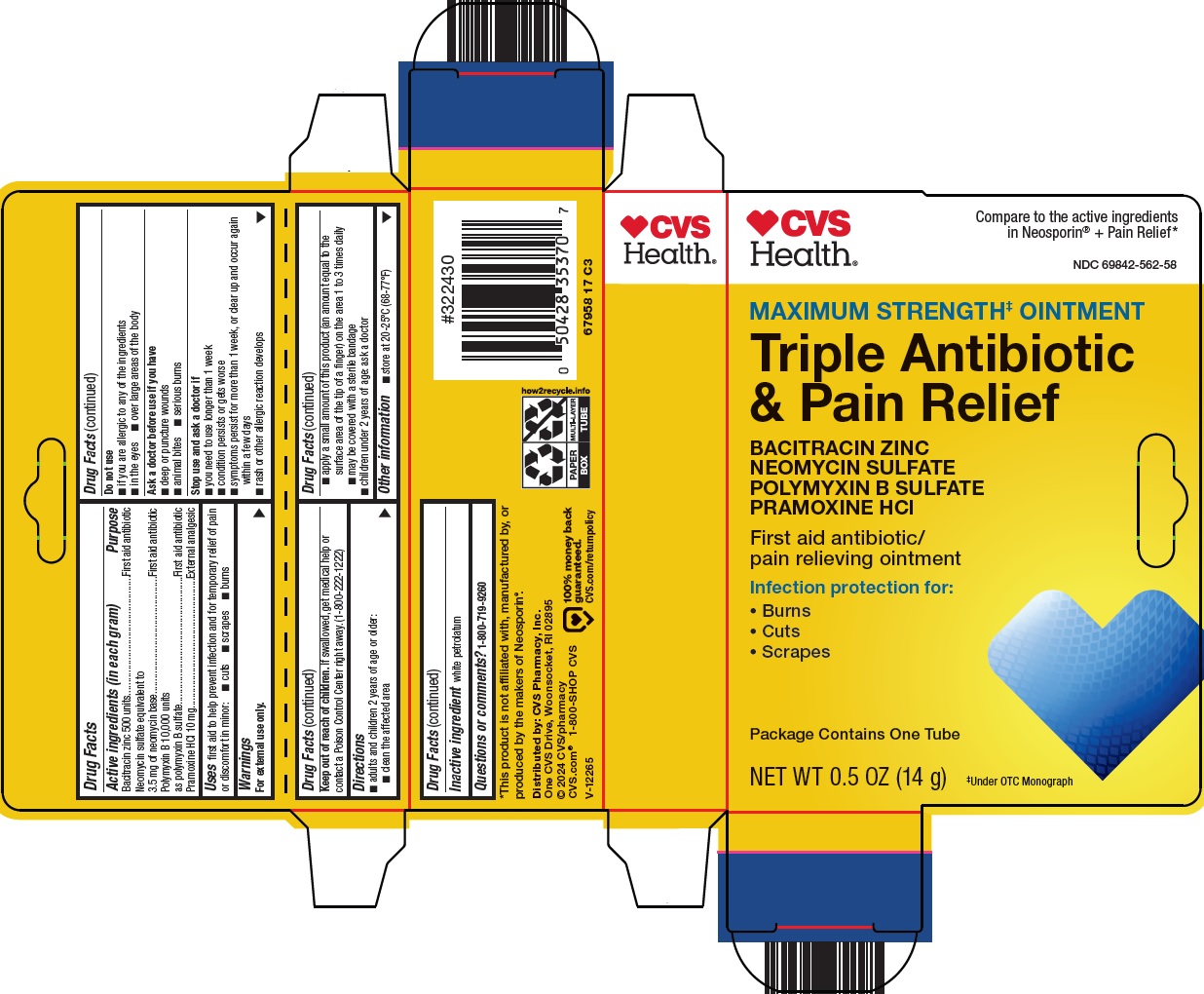 Pill image for Cvs Pharmacy, Inc. Triple Antibiotic & Pain Relief Drug Facts