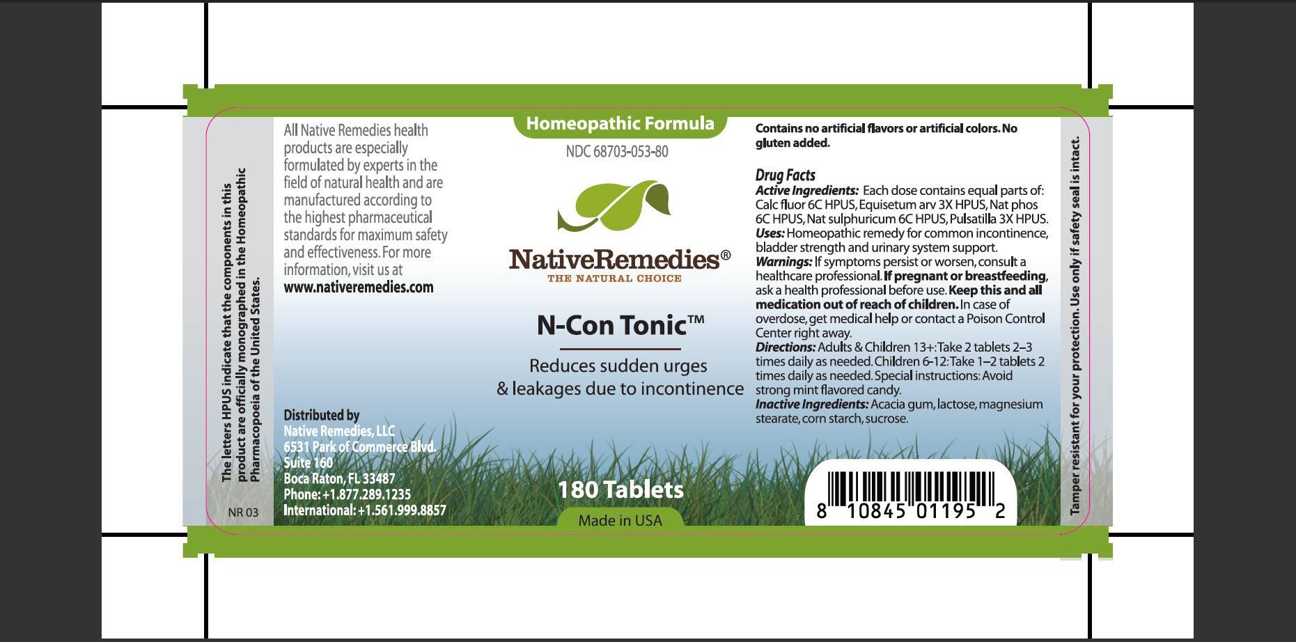 Pill image for N-con Tonic