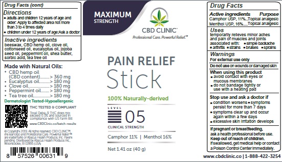 Pill image for Cbd Clinic Pain Relief - Level 5