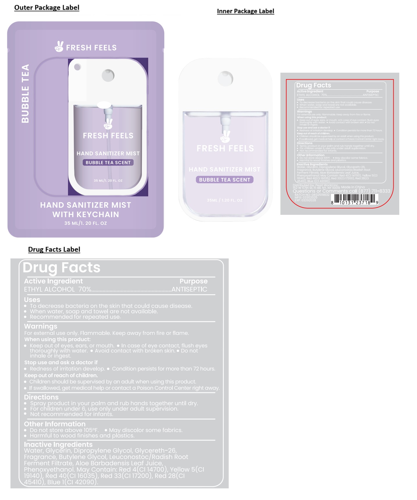 Pill image for Fresh Feels Hand Sanitizer Mist