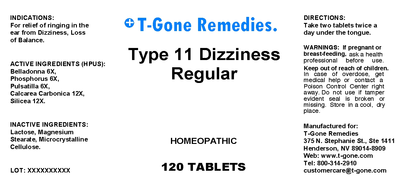 Pill image for Type 11 Dizziness Regular