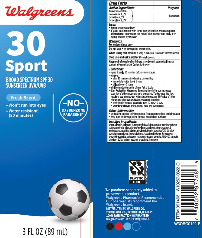 Pill image for walgreens spf 30 sport lotion
