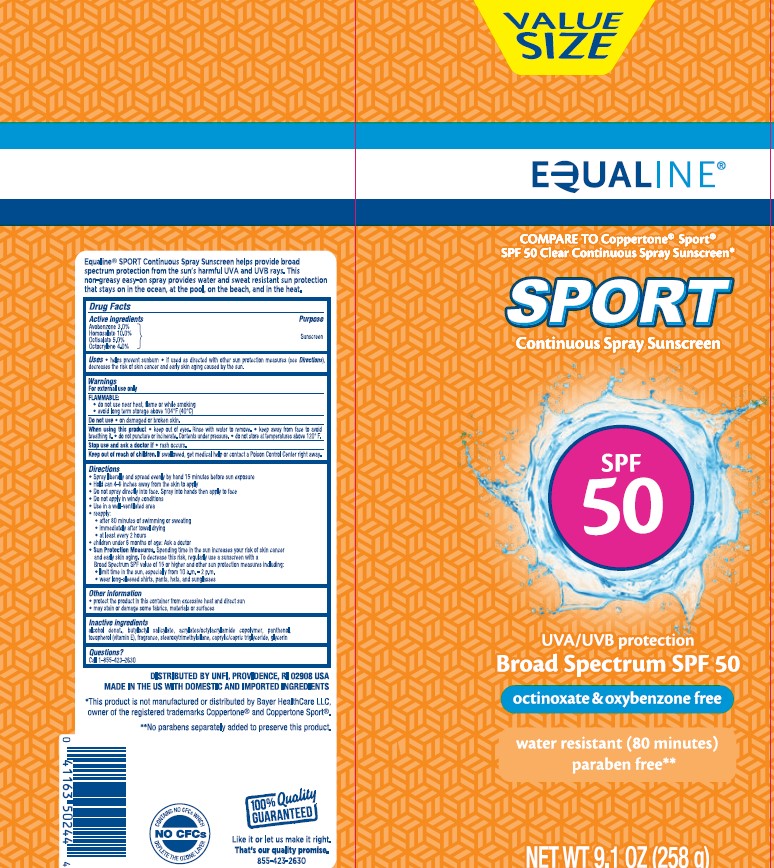 Pill image for Equaline Sport Continuous Spray Sunscreen Spf 50