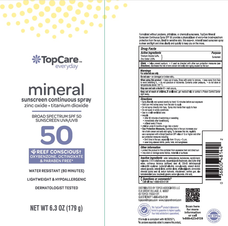 Pill image for Topcare Everyday Mineral Sunscreen Continuous Spray Broad Spectrum Spf 50 Reef-conscious Formula
