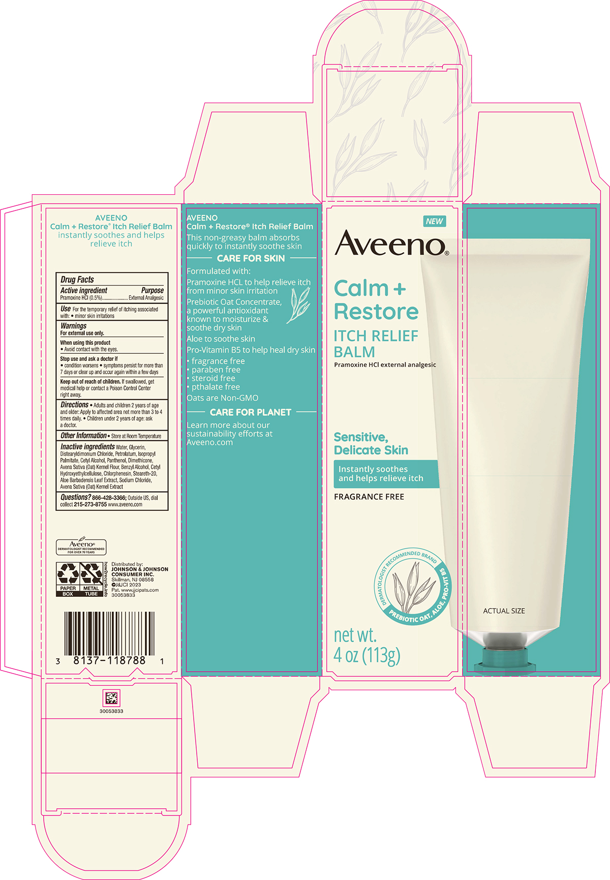 Pill image for Aveeno Calm Plus Restore Itch Relief Balm