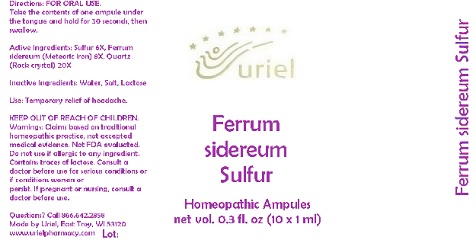 Pill image for Ferrum Sidereum Sulfur
