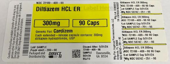 Pill image for Diltiazem Hcl Er