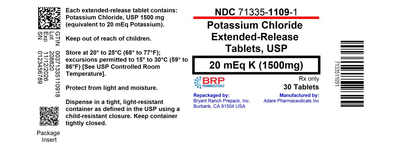 Pill image for Potassium Chloride Extended-release Tablets, Usp