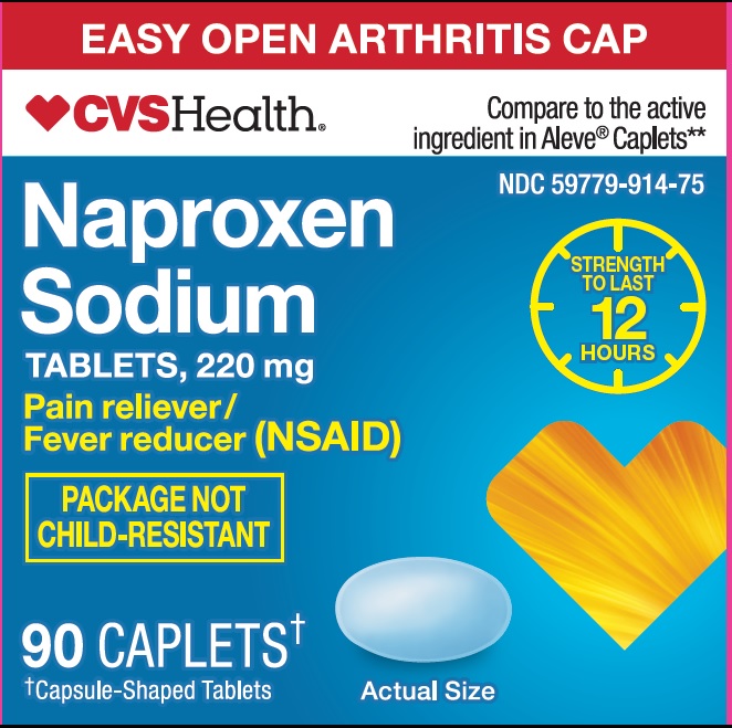 Pill image for Cvs Pharmacy, Inc. Naproxen Sodium Tablets 220 Mg Drug Facts
