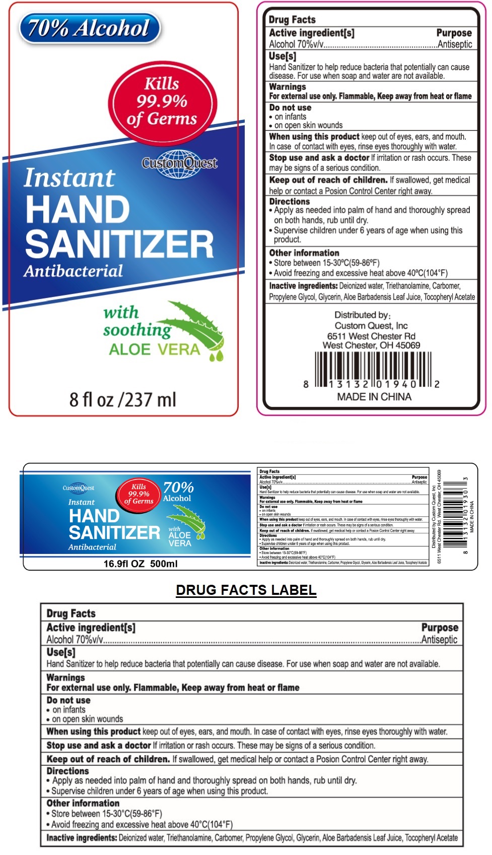 Pill image for Custom Quest Instant Hand Sanitizer
