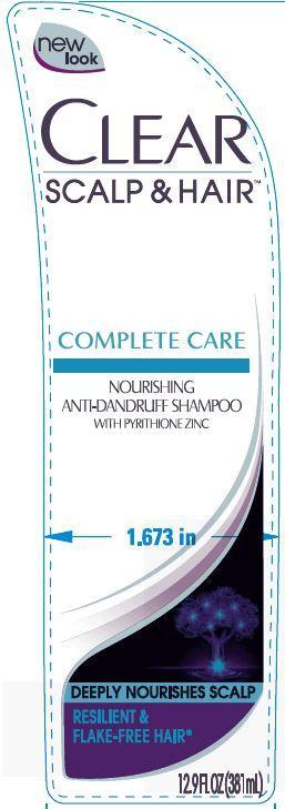 Pill image for Clear Complete Care Nourishing Anti Dandruff Shampoo Pdp And Drug Facts Box