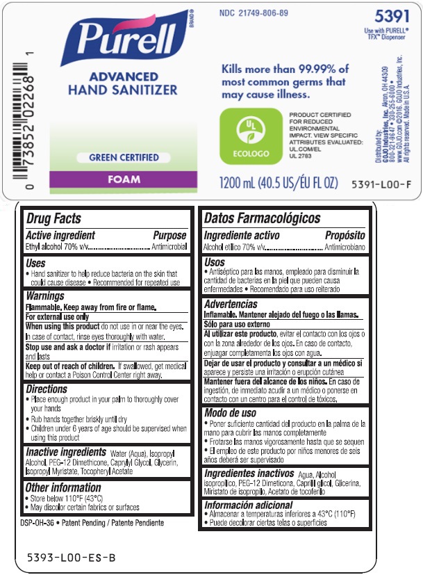 Pill image for Purell Advanced Green Certified Hand Sanitizer Foam