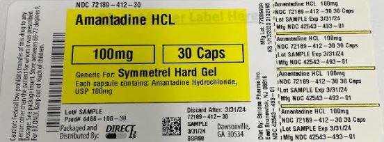Pill image for Amantadine Hcl