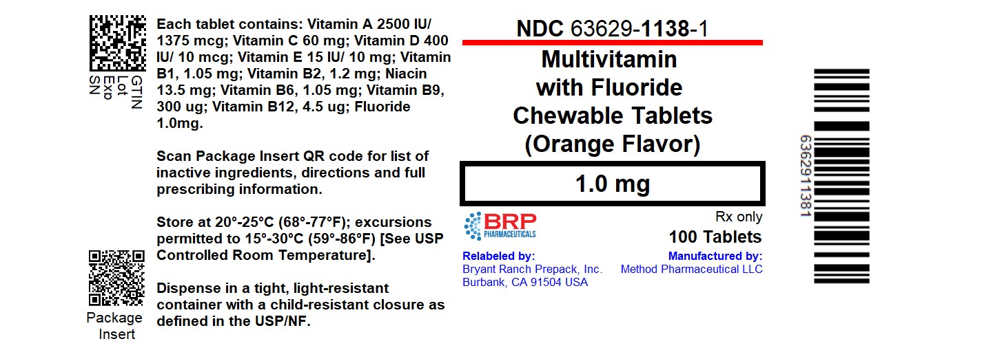 Pill image for Multivitamin With Fluoride 1 Mg
