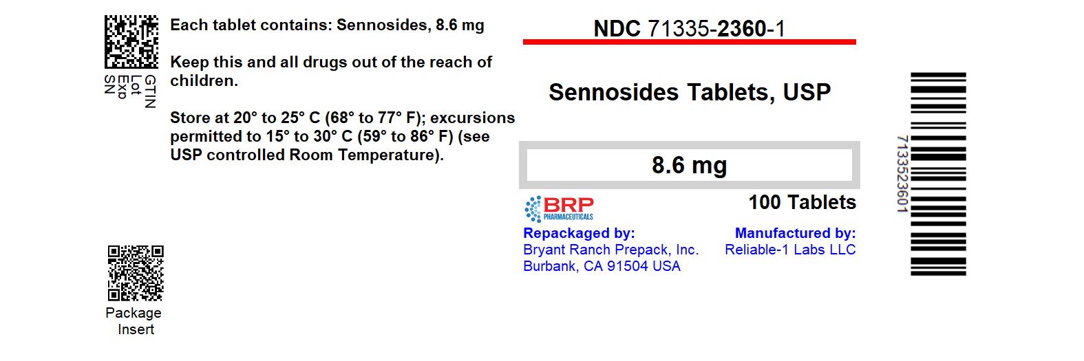 Pill image for Senna 8.6mg