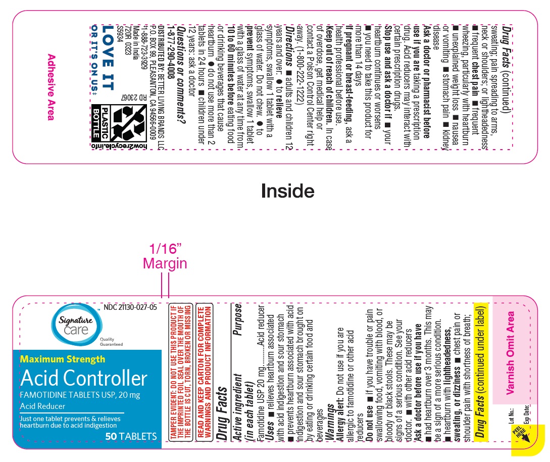 Pill image for 720r Albertsons 21130-027 Famotidine 20 Mg Tablets