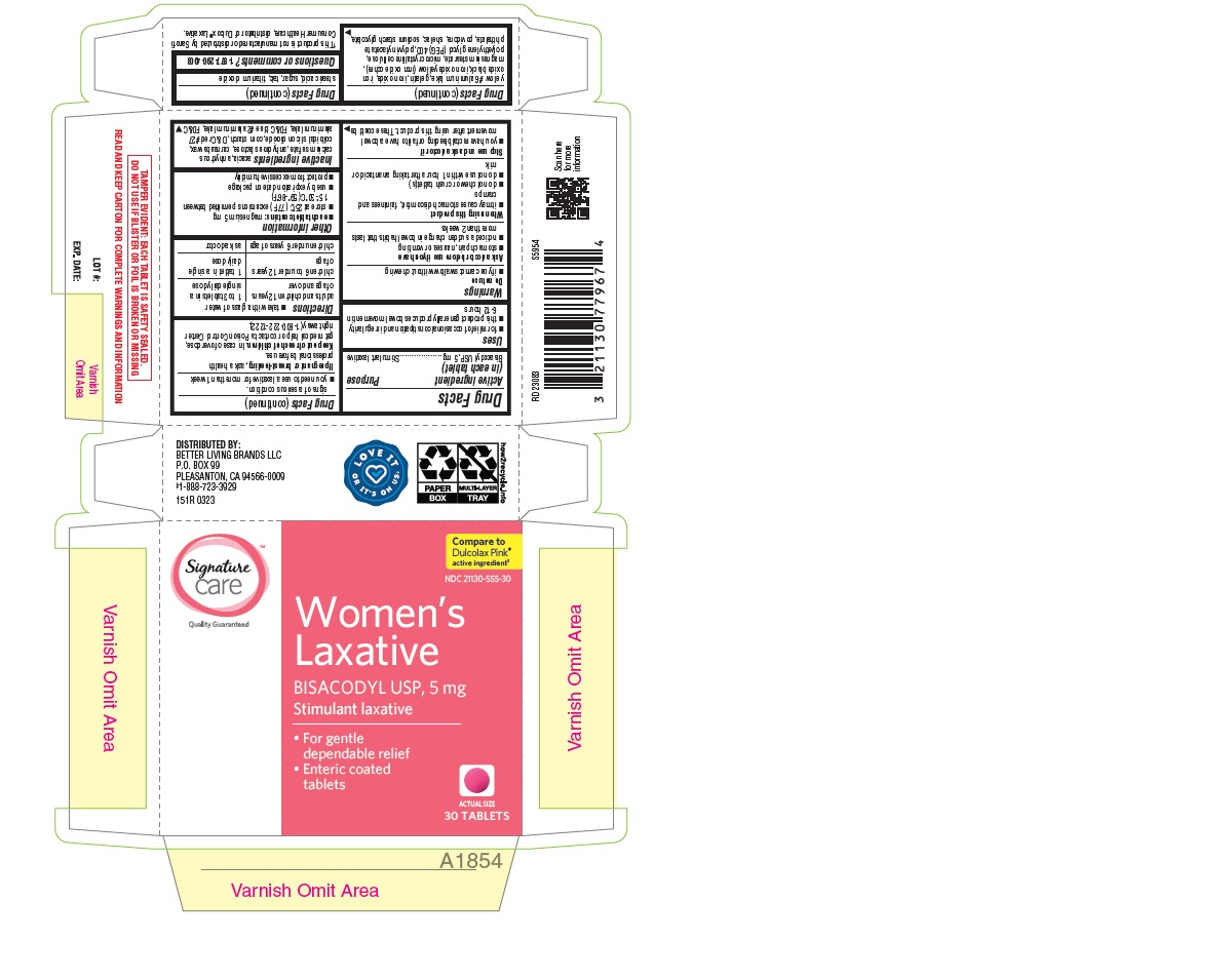 Pill image for 151r_albertsons_21130-555_bisacodyl Usp 5 Mg-stimulant Laxative