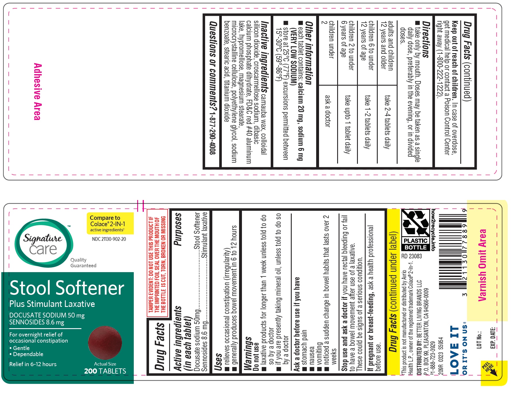 Pill image for Albertsons Docusate Sodium 50 Mg And Sennosides 8.6 Mg Tablets