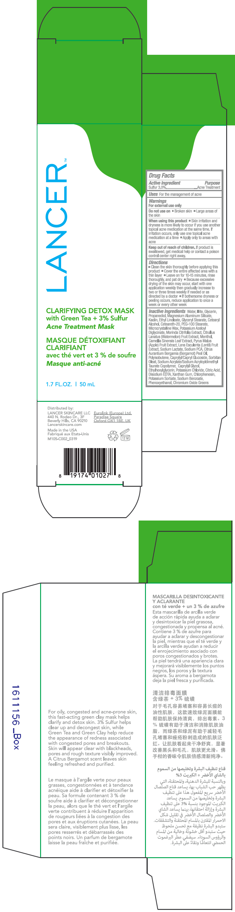 Pill image for Clarifying Detox Mask With Green Tea Plus Sulfur