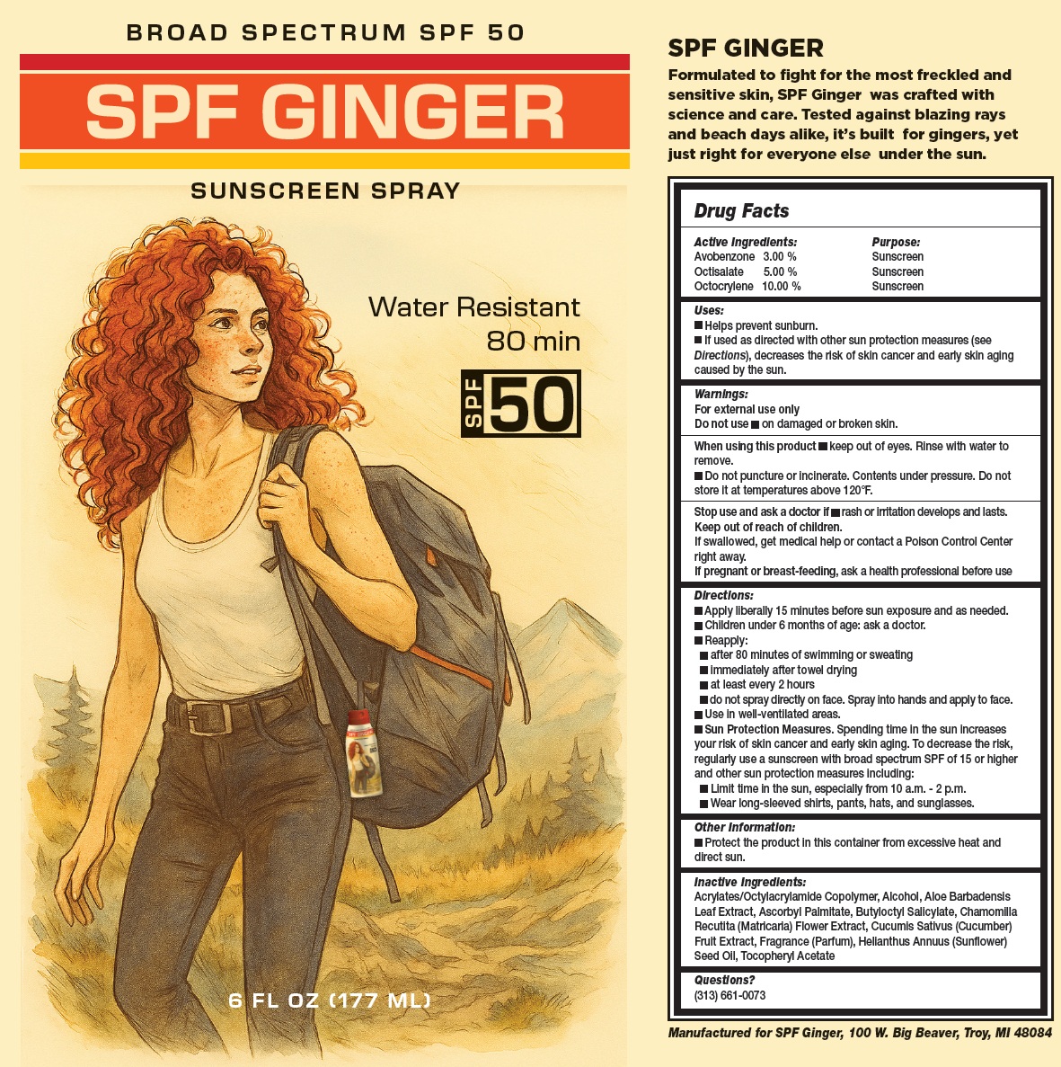 Pill image for Spf Ginger Sunscreen Spray Spf 50