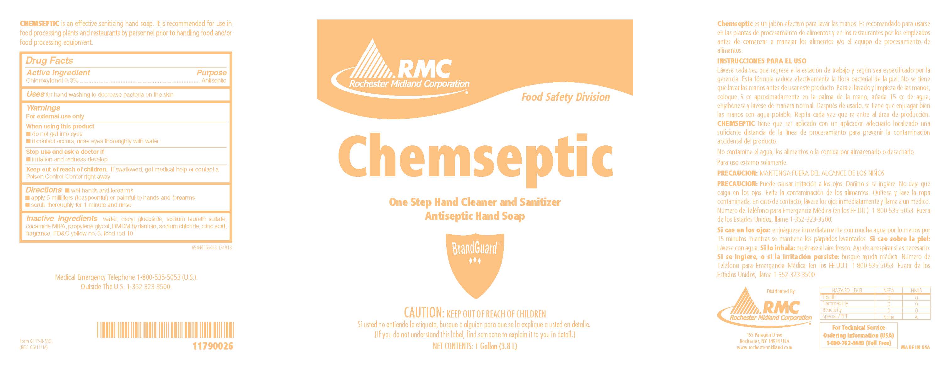Pill image for Chemseptic 6544 Drug Facts And Label