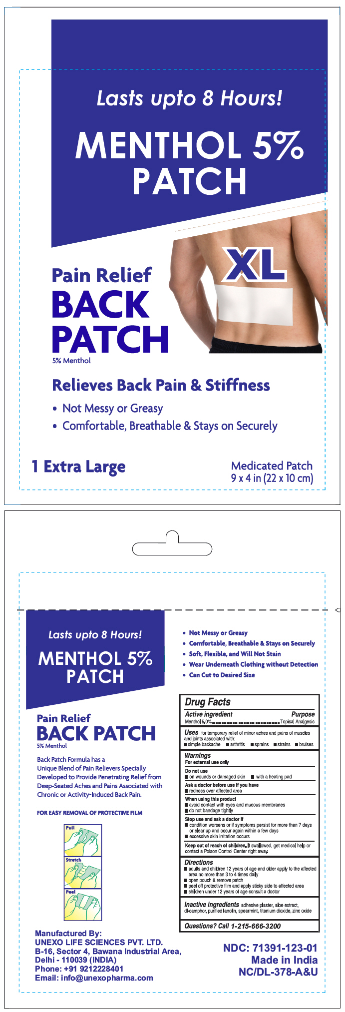 Pill image for Menthol Patch 5% Patch