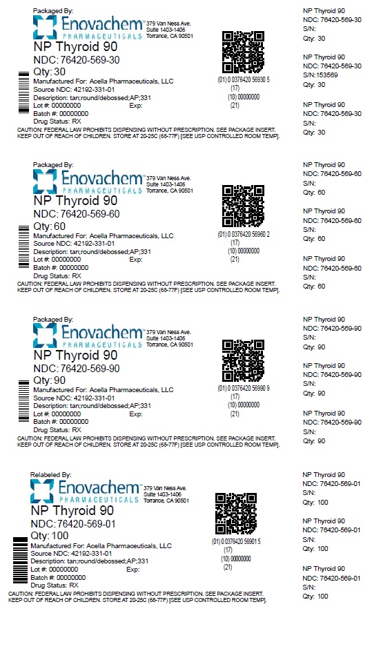 Pill image for Np Thyroid 90