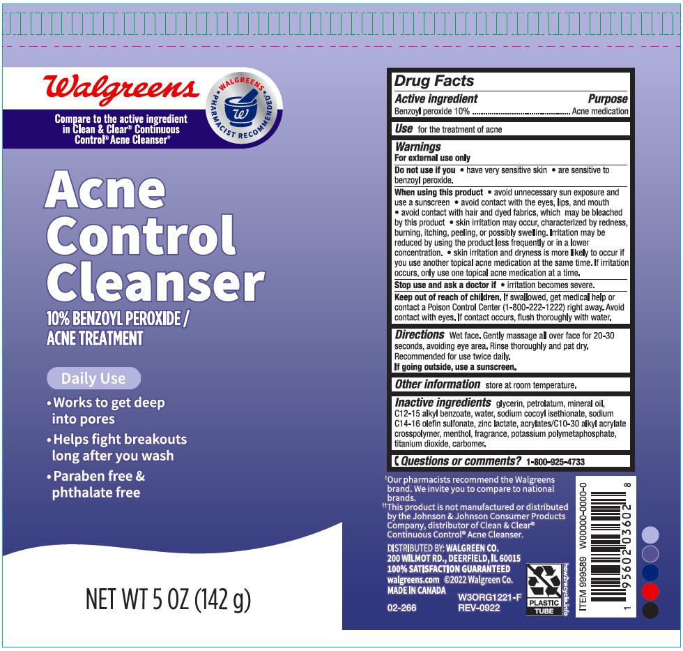 Pill image for Walgreens Acne Control Cleanser