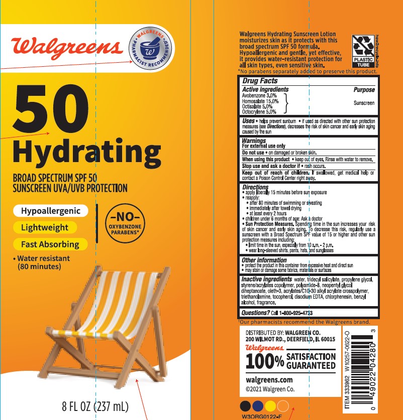 Pill image for walgreens spf 50 hydrating lotion