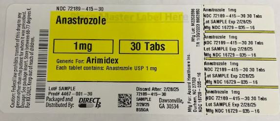 Pill image for Anastrozole