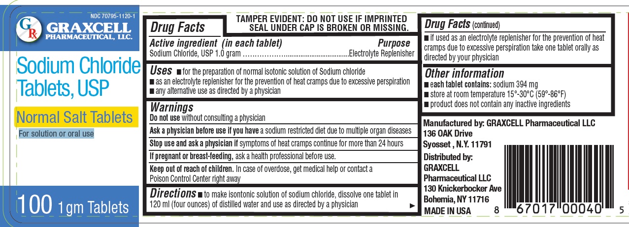 Pill image for Sodium Chloride Tablets, Usp; Normal Salt Tablets (1 Gram), 70795-1120