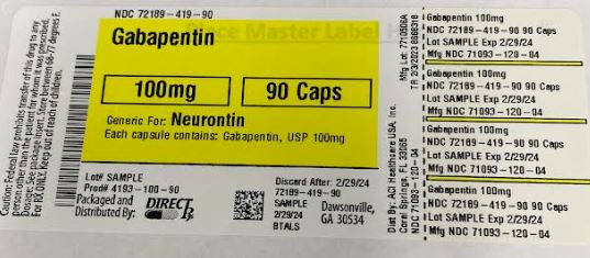 Pill image for Gabapentin
